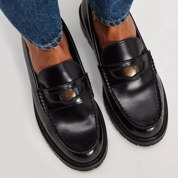 Free People Shoes - Free People women's Liv Penny Loafers shoes black 38.5 $138